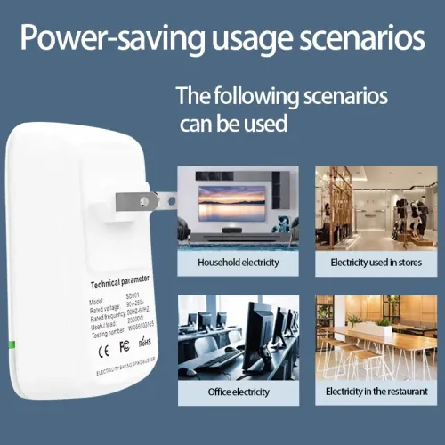 Pro Power Save Electricity Energy Saver 90V-250V Home Office Electricity Saving Box Plug Stable Voltage Power Saver