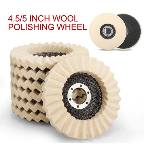 2 wool polishing grinding discs
