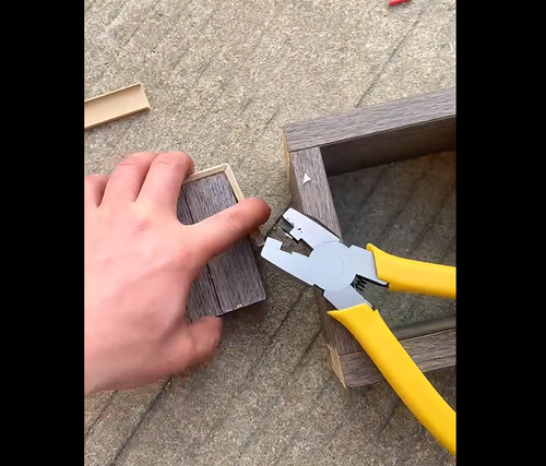 1PC 8 Inch 90 Degree Aluminum Alloy Frame-Folding Pliers V-Groove Edge Banding Woodworking Tool DIY Bending Frames Notch Cutter