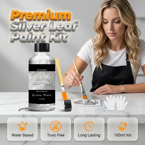 💎Completely Transformed-DIY Metallic Silver Paint 50ml