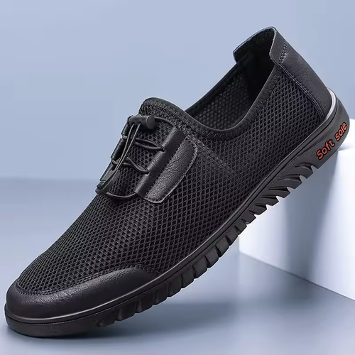 Trendy Brand Men's Summer Outdoor Casual Shoes Breathable Mesh Sports Shoes Soft Soles Comfortable Versatile Men's Work Shoes