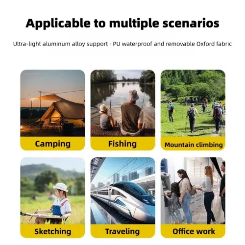 Outdoor backpack folding stool, pencil case stool