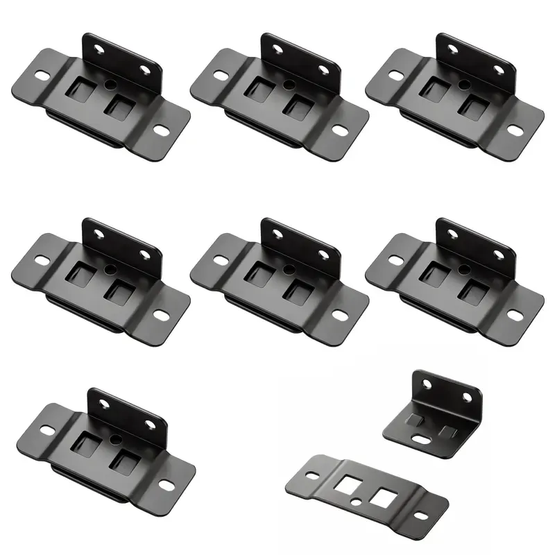 20 Pack Quick Fitting Furniture Joint Bracket, Duty Corner Brace Joint Right Angle Bracket, Stainless Steel Furniture Corner Connectors for Drawers, Cabinets, Tables, and Chairs