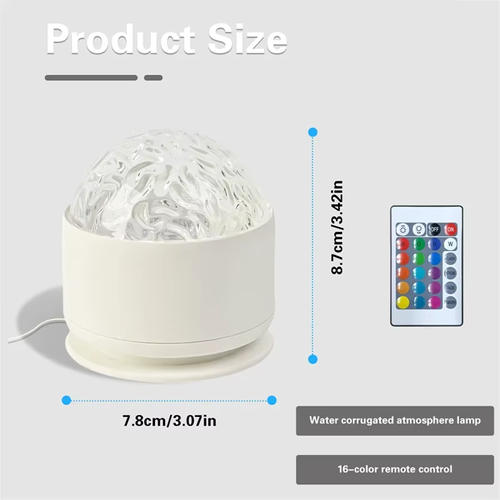 Aurora light water ripple effect ambient light