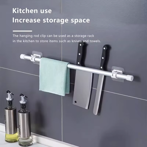 Self-adhesive hooks—drill-free curtain rod hooks