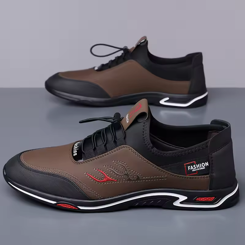 Men Casual Outdoor Shoes Leather Mens Business Shoes Comfy Antiskid Loafers Mens Slip on Walking Flats Shoes Men footwear