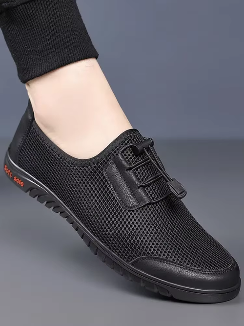 Trendy Brand Men's Summer Outdoor Casual Shoes Breathable Mesh Sports Shoes Soft Soles Comfortable Versatile Men's Work Shoes