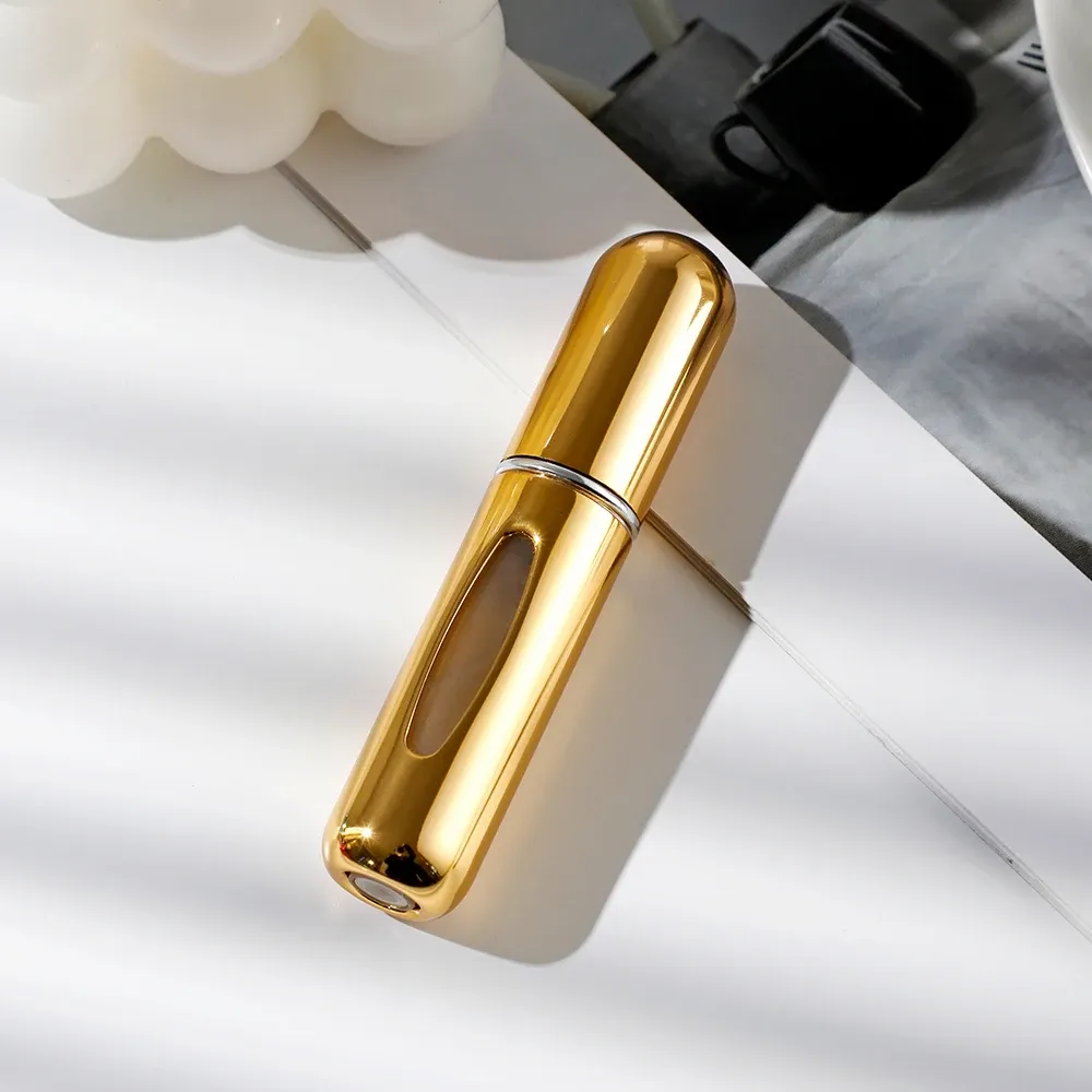 6 Portable Spray Bottles Travel Size 5ml Self-priming Bottom Fill Perfume Bottle Set