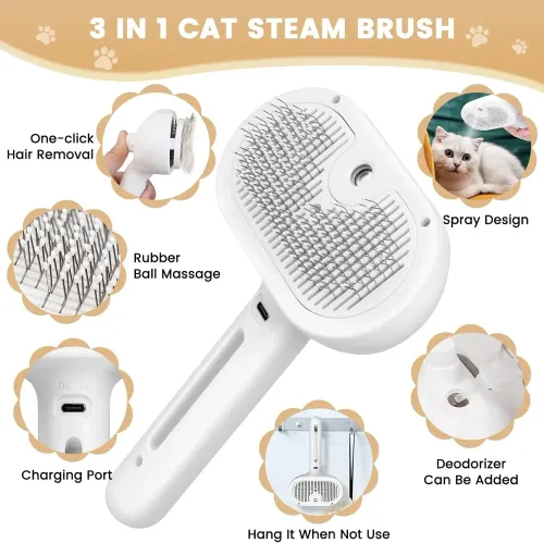 Pet electric spray massage comb