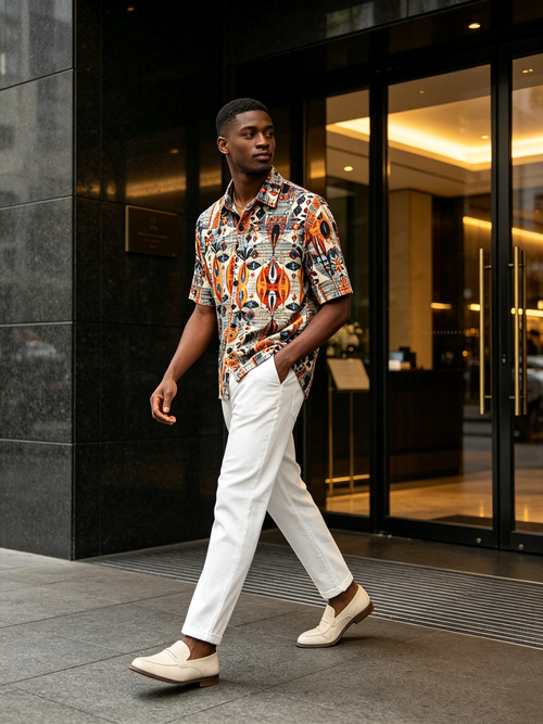 Advanced men's short sleeved shirt