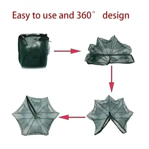 6-Hole 60cm Cast Net for Effective Fishing