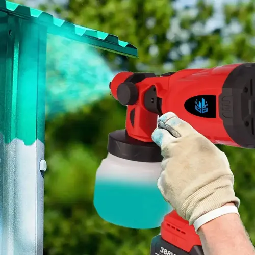 Cordless high pressure paint sprayer