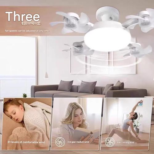 New drone fan lights for bedrooms, dining rooms, silent remote control, ceiling fan lights, eye protection, energy-saving