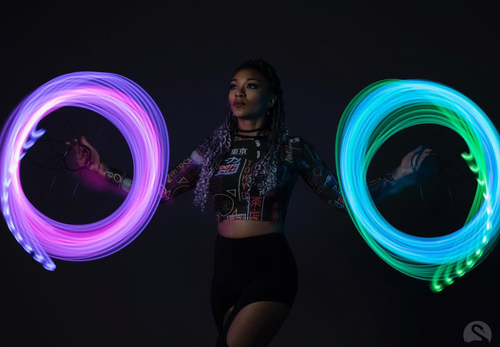 🔥Vibrant LED flow fan ambient light🎁