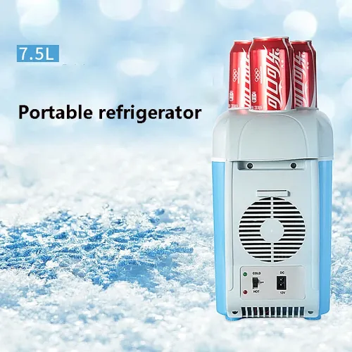 7.5L car small refrigerator dual-purpose box for both cooling and heating