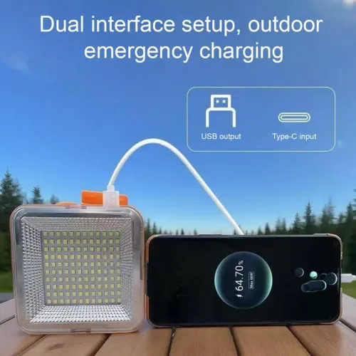 Portable & Waterproof Solar-Powered Camping Light