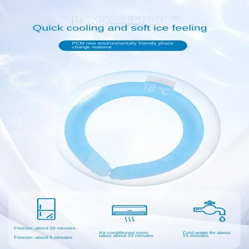 Summer Neck Cooling Ring Outdoor Running Fitness Fishing Cycling Travel Cool Neck Ring Portable Outdoor Cooling Accessories