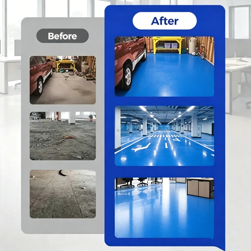 High-Gloss Marble Finish Epoxy Floor Coating 1kg per barrel
