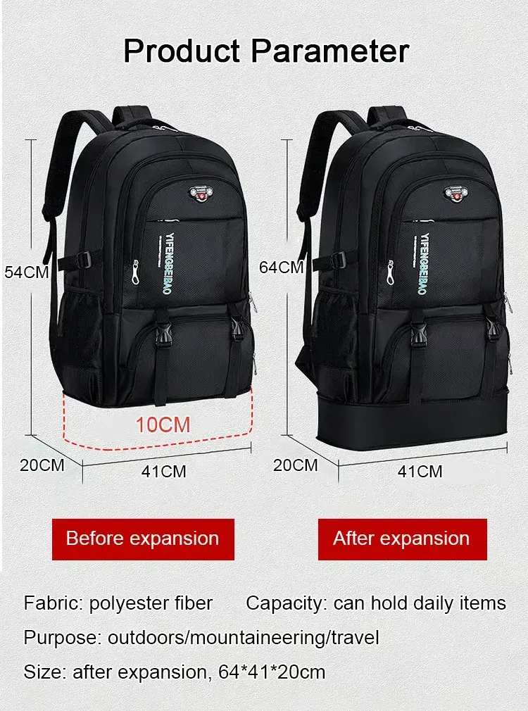 Large-Capacity Oxford Backpack