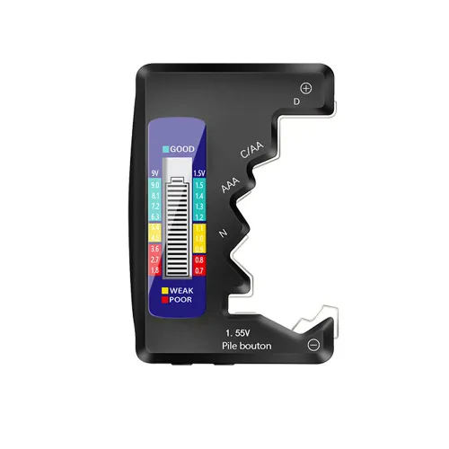 Digital Battery Tester C D N AA AAA 9V 1.5V Button Cell Battery Capacity Check Detector LCD Display Capacitance Diagnostic Tool