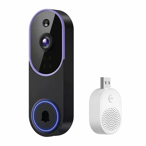 Smart wireless video doorbell camera (supports AI detection, night vision, and cloud storage)