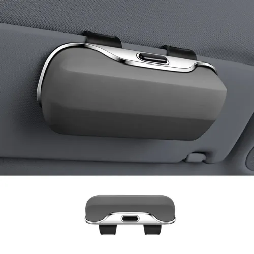 Press Switch Car Glasses Box Shock-proof Stable Car Sunglasses Holder Lossless Installation Expansion Space Eyeglass Case