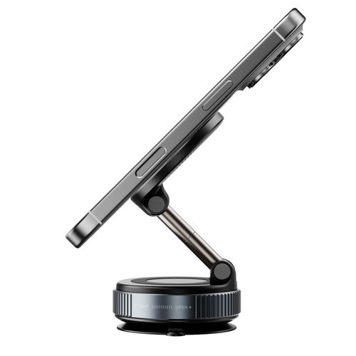 360 degree rotating vacuum suction mobile phone holder zinc alloy vacuum magnetic adsorption mobile phone holder fitness bike wall glass etc