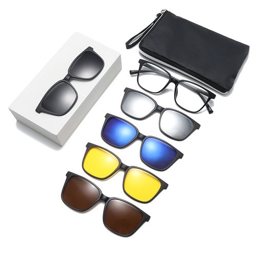 Magnetic 5-in-1 Interchangeable Sunglasses Set