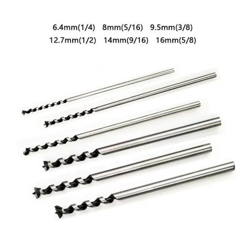 1Pc 6-16mm HSS Square Hole Drill Woodworking Drill Tools Auger Mortising Chisel Drill DIY Furniture Square Woodworking Drill