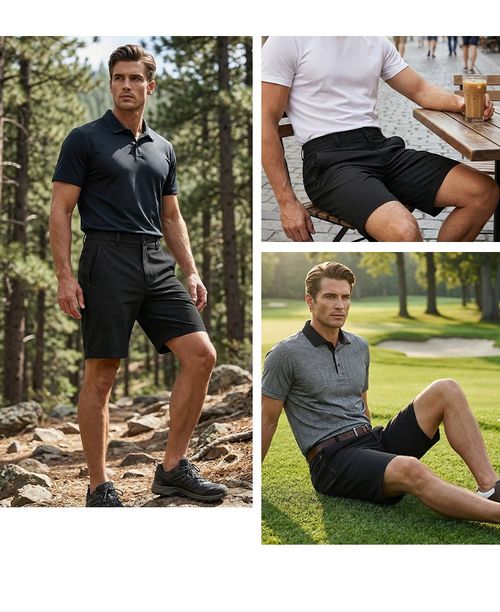 Men's Stretch Quick Dry Casual Golf Shorts