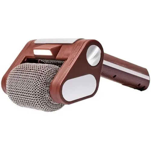 Electric Grill Brush Rechargeable with LED Light 304 Stainless Steel Replaceable Heads