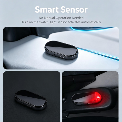 4PCS Solar Powered Car Anti-Theft Warning Light