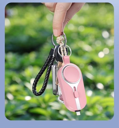 1500mAh Portable Pocket Emergency Mini Charging Keychain Power Bank for USB Type-C and iPhone