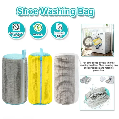 2PCS Shoe Washing Machine Bag, Laundry Bags for Washer & Dryer Deep Cleaning Machine for All Shoes Type Shoe Cleaning Bag with Zipper