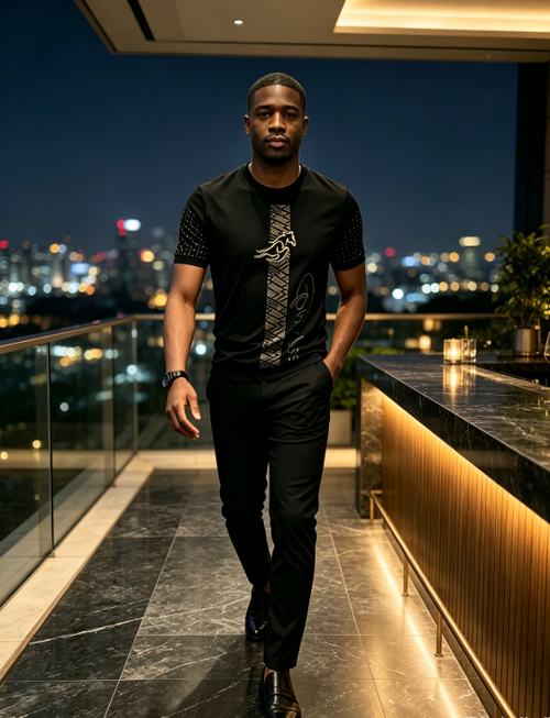 Ice Silk Golden Stallion Rhinestone Tee