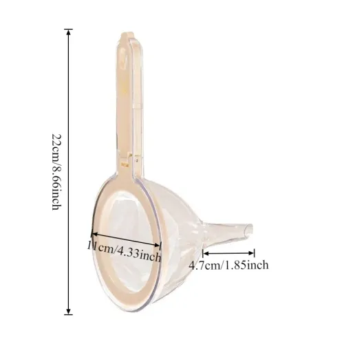 Two-in-One Filter Funnel with Strainer Plastic Wide Mouth Funnel for Straining Juice Soy Milk Flour Kitchen Cooking Baking Tools