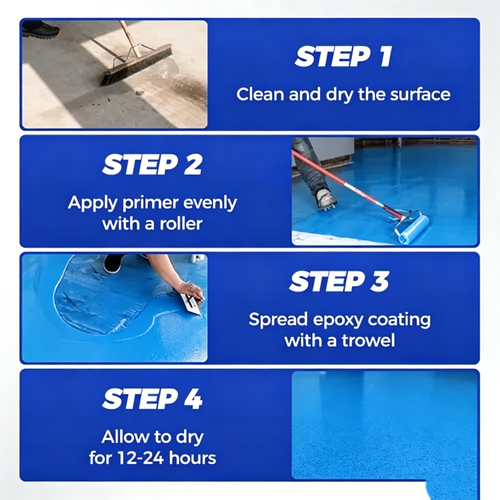 High-Gloss Marble Finish Epoxy Floor Coating 1kg per barrel