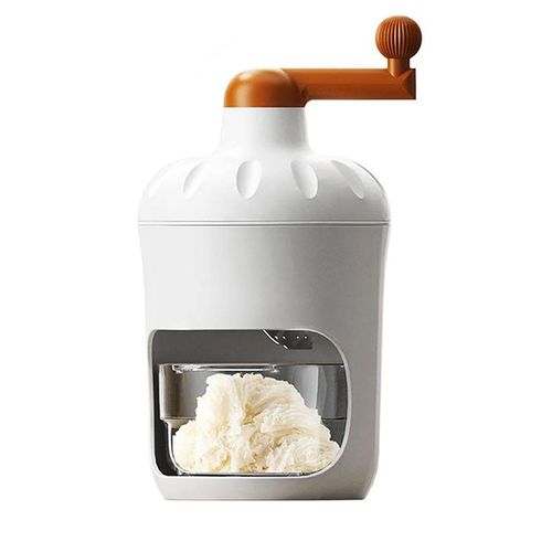 Home Ice Maker Complete Machine Washable Stainless Steel Blade ABS + Stainless Steel White Houseware Manual Ice Crusher