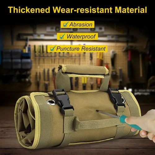 Heavy-duty roll-up tool bag – portable and durable