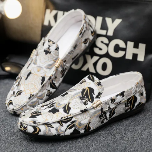 Summer Men's Loafers Fashion Designer Casual Shoes Man Breathable Flat Shoes Comfortable Soft Lazy Shoes For Men Slip-on Shoes