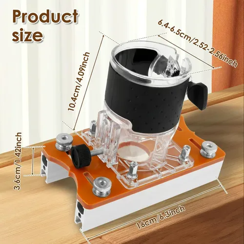2 in 1 Wood Router Slotting Locator Accurate Slotted Base Slotting Machine Bracket Edge Trimmer Milling Curve Cutting Tools