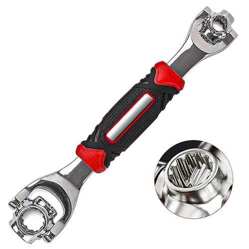 🔧 8-in-1 Universal Socket Wrench – 360° Rotating Tool