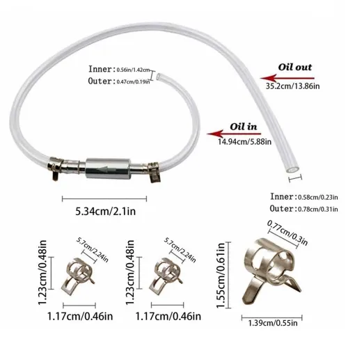 3 sets    5sets  Motorcycle Oil Drain Hose Fuel Transfer Pump Hydraulic Brake Bleeder Brake Caliper Oil Suction Tool for Bike Maintenance
