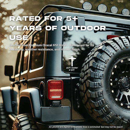 🔥Last day special offer, 40% off!! 💥✝️Cross car sticker 3piece