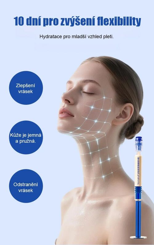 2 pcs Smoothing cream with peptides in an anti-wrinkle injection tube