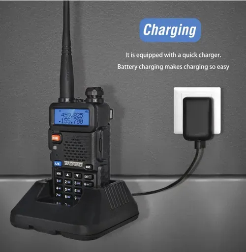 Two handheld high-power dual band FM outdoor intercoms