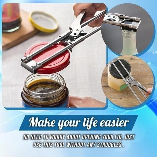 2PCS Adjustable Multifunctional Stainless Steel Can Opener