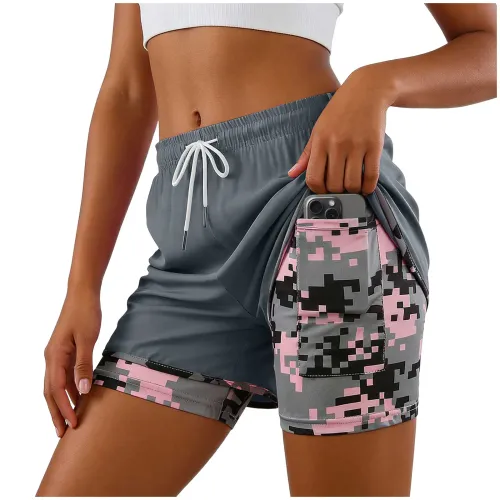Women's 2-in-1 Quick-Drying Running Shorts