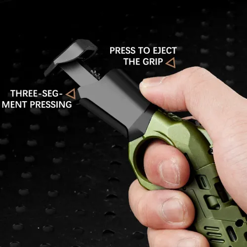 Nylon Spray Gun Fired Ejected Soft Pistol Spinner Multi Playability Decompression Ratchet Flip Push Slider Toy