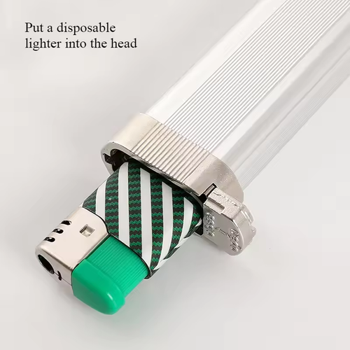 Lighter Extended Handle Ignition Gun Metal Thickened Kitchen Gas Stove Barbecue Igniter Lighter Men Gift